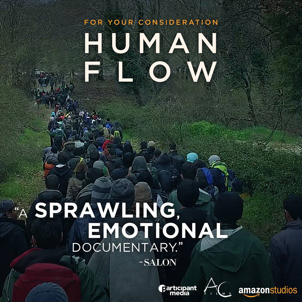 จับตา “Human Flow” จาก “อ้าย เว่ย เว่ย” เจาะลึกหัวใจผู้ลี้ภัย ติดโผ “ออสการ์” ลุ้นชิง “ภาพยนตร์สารคดียอดเยี่ยม”