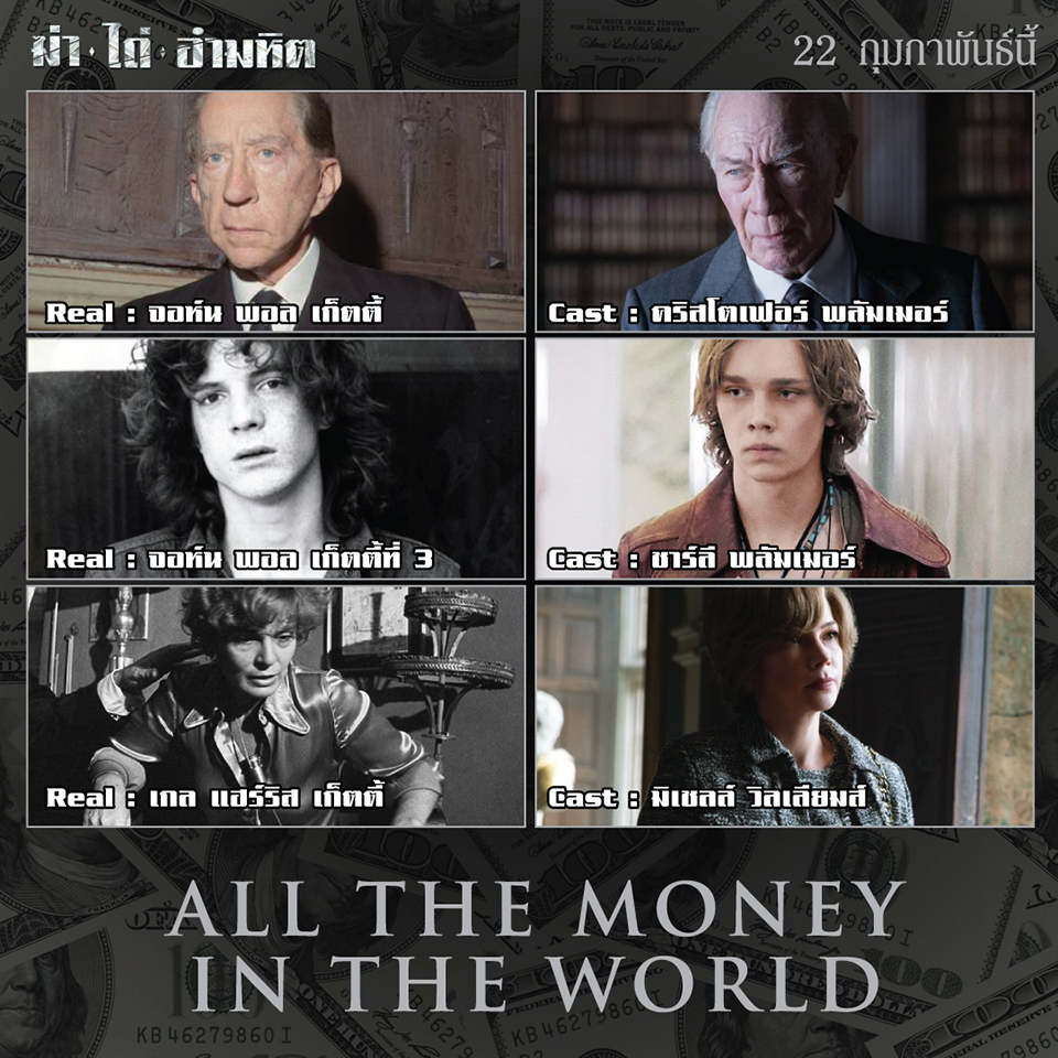 เป๊ะแค่ไหนดูกันเลย เทียบ “ตัวจริง” และ “นักแสดง” ในภาพยนตร์ “All the Money in the World”
