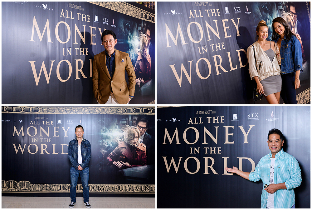 ทายาทเศรษฐี-เซเลบคนดังเมืองไทย ร่วมพิสูจน์หนังสุดเยี่ยมในเรื่องจริงสุดอึ้ง “All the Money in the World” สมศักดิ์ศรีหนังท็อปฟอร์มผู้กำกับ “ริดลีย์ สก็อตต์”