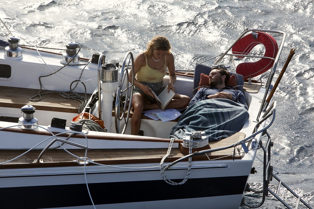 Shailene Woodley and Sam Claflin star in Adrift Courtesy of STXfilms