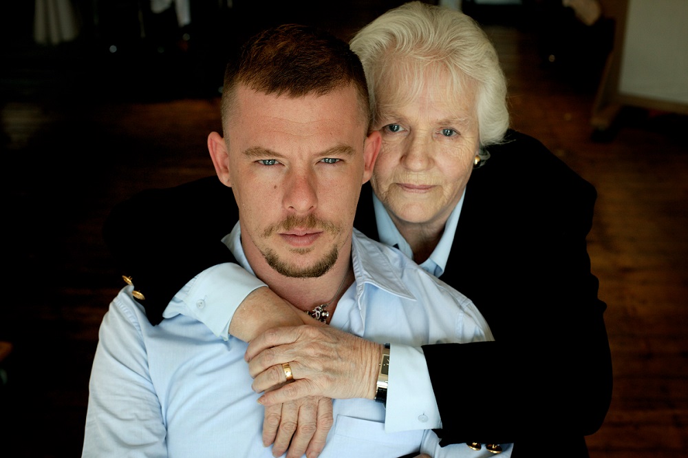 Alexander Mcqueen and his mother Joyce. Photo by Dan Chung