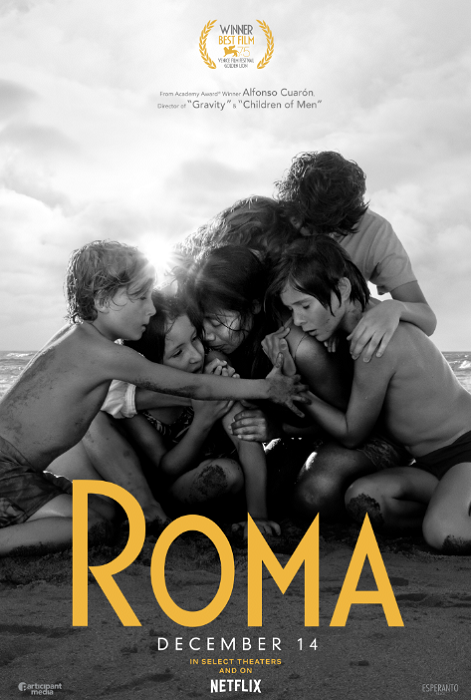 Netflix นำ “Roma” เจ้าของรางวัลสิงโตทองคำ 2018 เข้าฉายที่ House RCA, สกาลา, MVP บุรีรัมย์, MVP ศรีสะเกษ 14 ธันวาคมนี้ พร้อมกับ Netflix