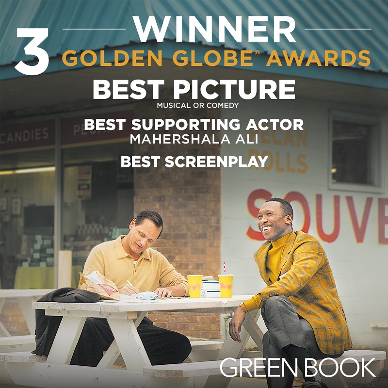 แรงที่สุด! บนเวที “ลูกโลกทองคำ” ปีนี้ “Green Book” โกยรางวัลมากที่สุด รวมทั้ง “หนังยอดเยี่ยม” มิตรภาพต่างสีที่ไม่ควรพลาดด้วยประการทั้งปวง