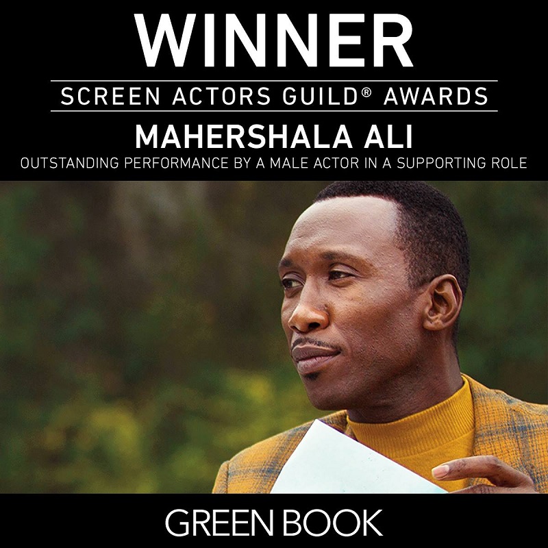 ไม่พลิกโผ! “มาเฮอร์ชาลา อาลี” จาก “Green Book” คว้า “สมทบชายยอดเยี่ยม” เวที “SAG Awards” ตอกย้ำ “การแสดงแห่งปี”