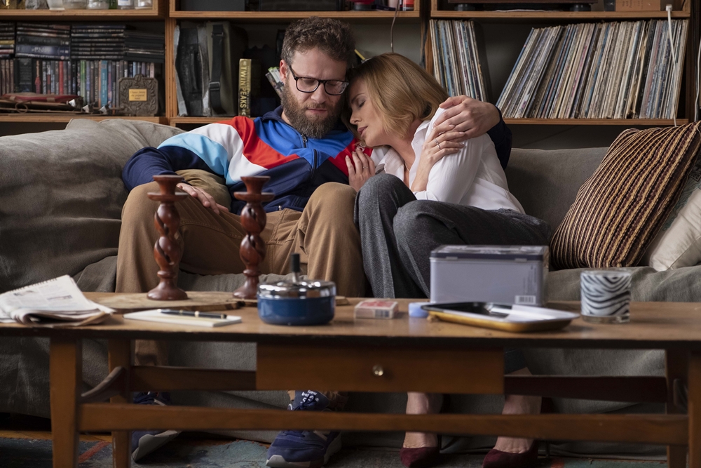 Fred Flarsky (Seth Rogen) and Charlotte (Charlize Theron) in LONG SHOT.