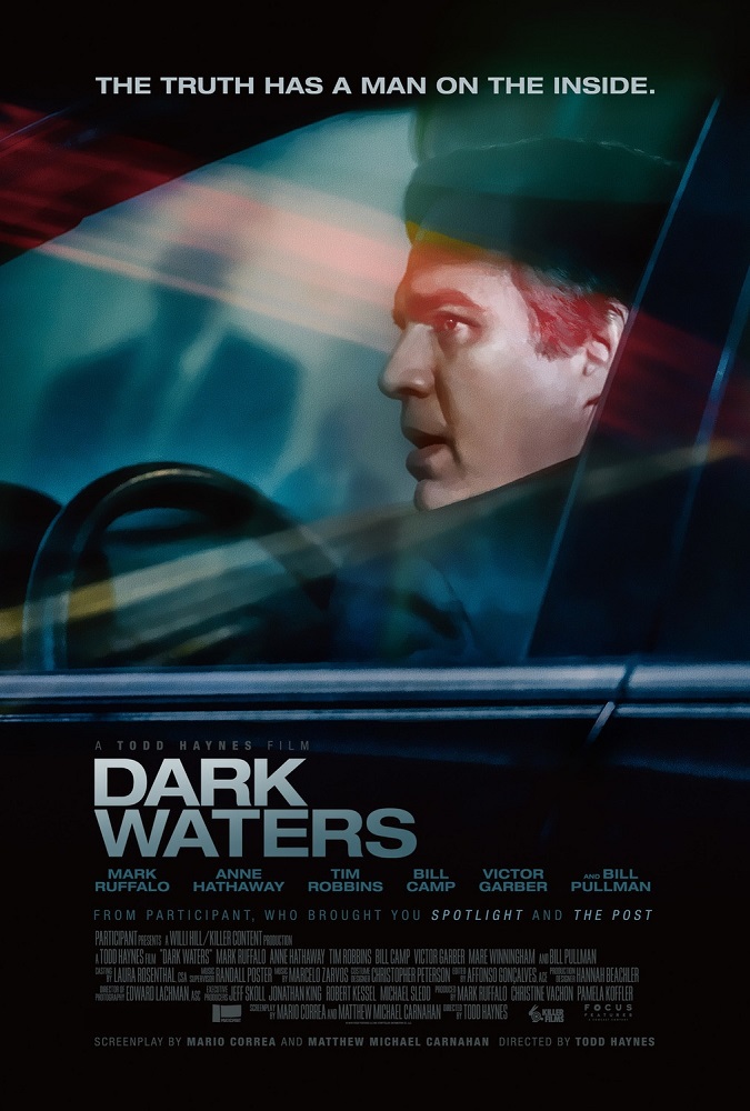โปสเตอร์-ตัวอย่างแรก “Dark Waters” หนังเข้มข้นจากเรื่องจริงคดีช็อกโลก สองนักแสดงดีกรีออสการ์ “มาร์ก รัฟฟาโล – แอนน์ แฮทธาเวย์” การันตีคุณภาพ