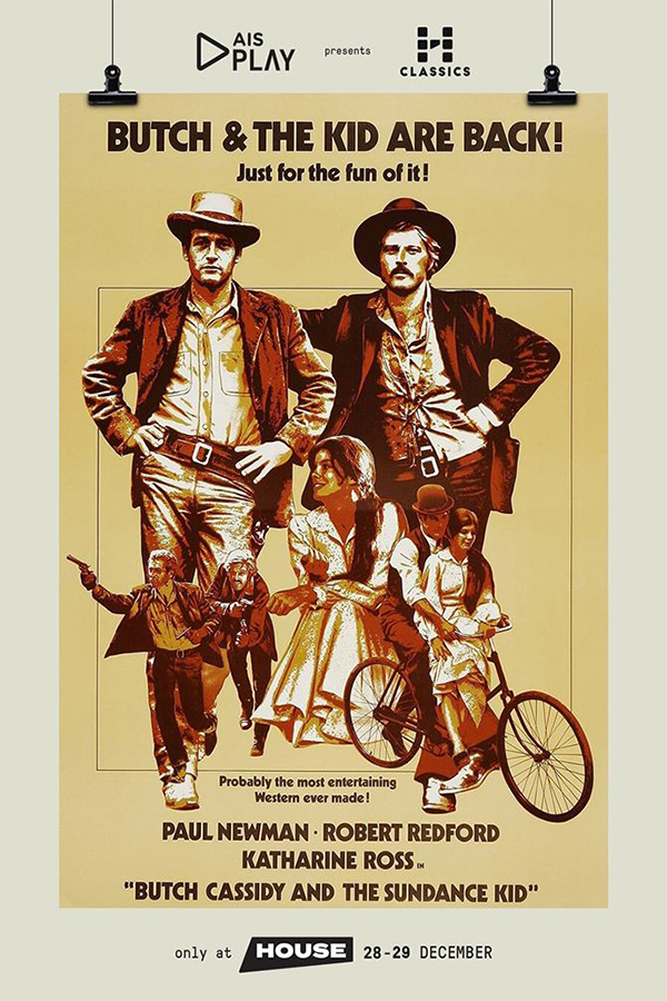“Butch Cassidy and the Sundance Kid” การกลับมาของ “สองสิงห์ชาติไอ้เสือ” สุดคลาสสิกบนจอใหญ่ 28-29 ธันวาคมนี้ 2 วันเท่านั้นที่ “House สามย่าน”